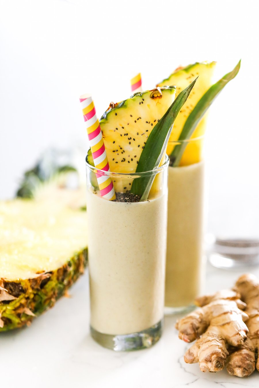 Pineapple Ginger Smoothie Recipe // Salty Canary