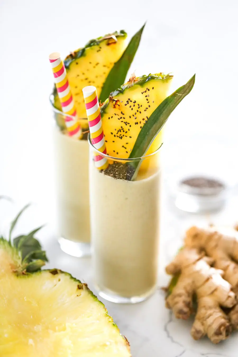 Pineapple Ginger Smoothie Recipe // Salty Canary