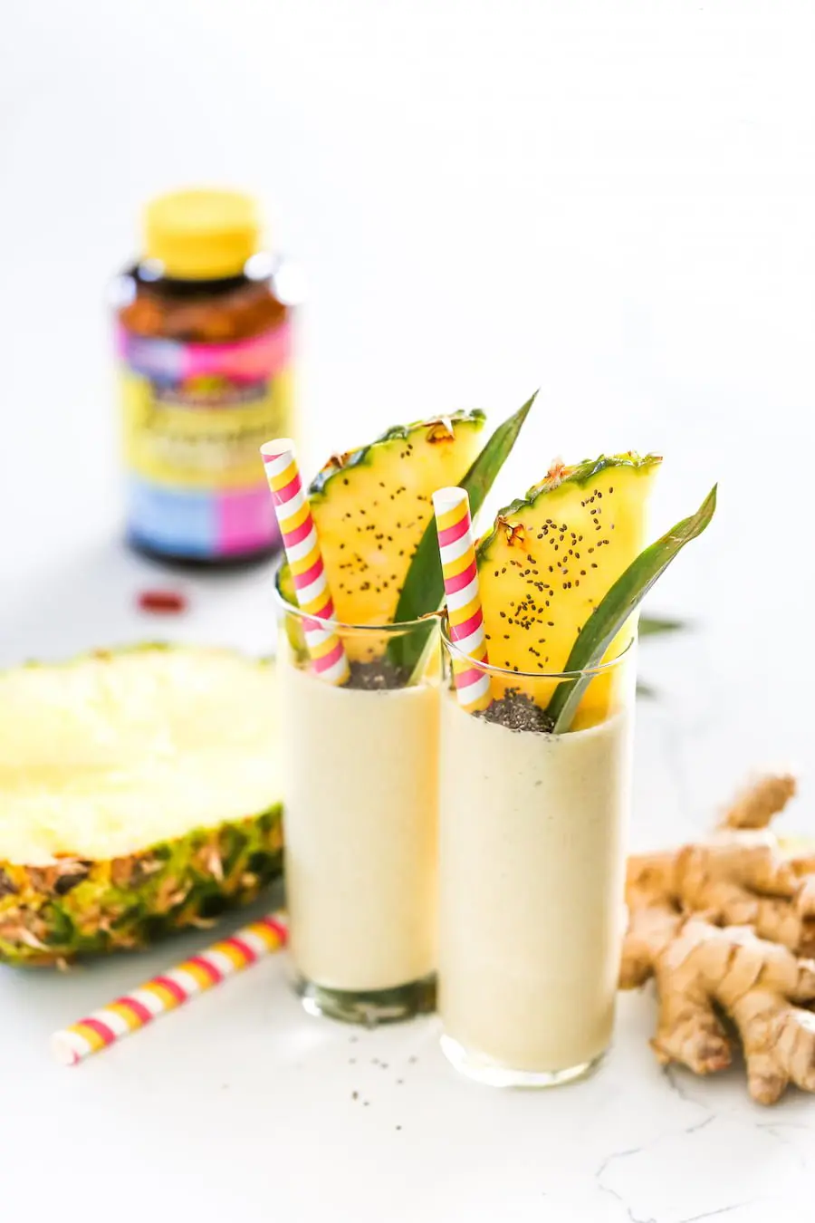 Pineapple Ginger Smoothie Recipe // Salty Canary