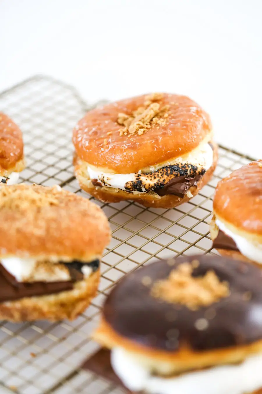 S'mores Donuts, S'mores Donuts Recipe, Store Bought Donuts, Easy S'mores Donuts, Roasting Marshmallows, Firepit, S'mores Summer, Salty Canary