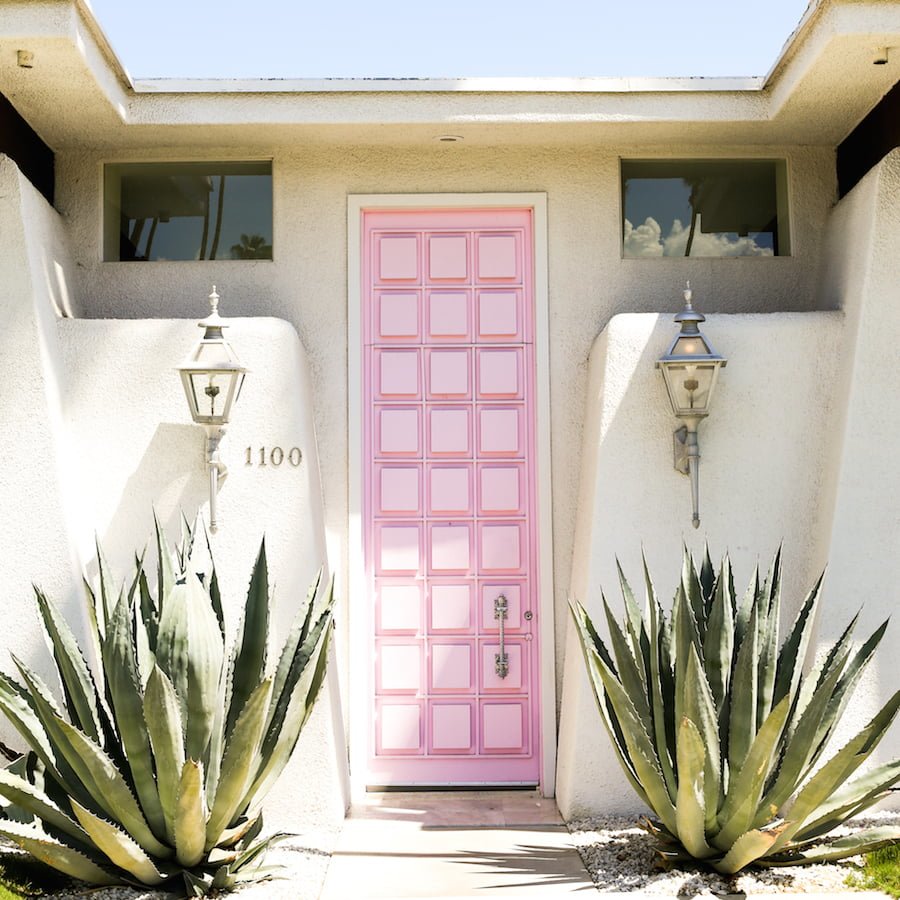 Most Insta-Worthy Spots in Palm Springs, Best Places for Instagram Photos in Palm Springs, That Pink Door, Door Tour in Palm Springs, Moorten Botanical Garden, The Parker Palm Springs, Korakia Pensione, The Saguaro, The Ace Hotel, Salvation Mountain, Joshua Tree, The Integratron, Best Places to Take Pictures in Palm Springs, Most Instagrammable Places in Palm Springs