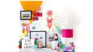 Budget Home Office Desk Makeover // Salty Canary
