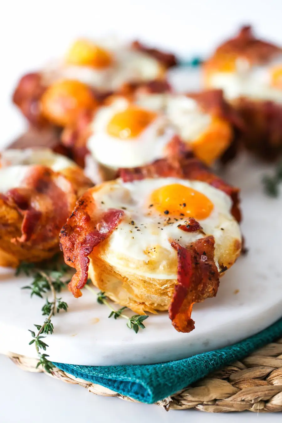 Sausage Egg and Bacon Biscuits // Salty Canary