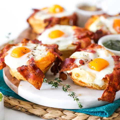 Bacon, Sausage & Egg Biscuit Cups