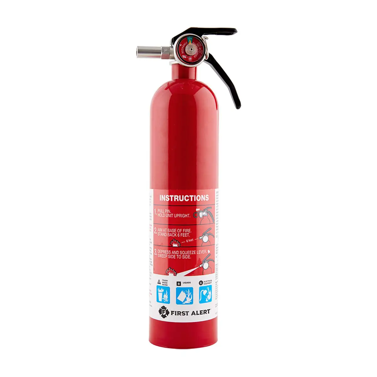 First Alert Fire Extinguisher | Standard Home Fire Extinguisher, Red, 1038789