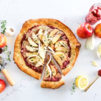 Apple Beet and Caramelized Onion Pizza // Salty Canary