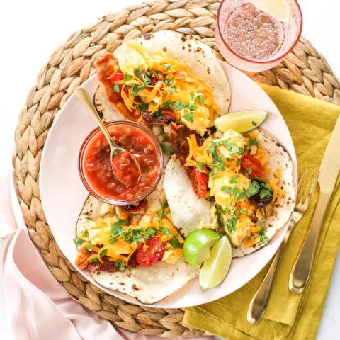 Freezer Friendly Breakfast Tacos