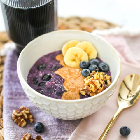 Blueberry Banana Oatmeal // Salty Canary