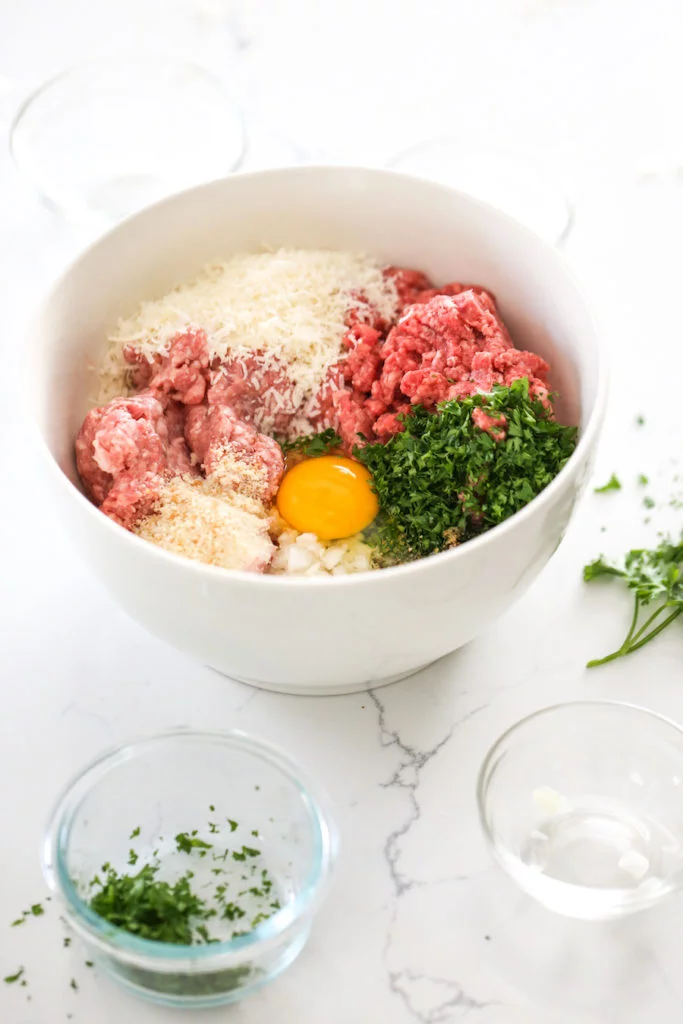 Freezer Friendly Meatballs Ingredients // Salty Canary