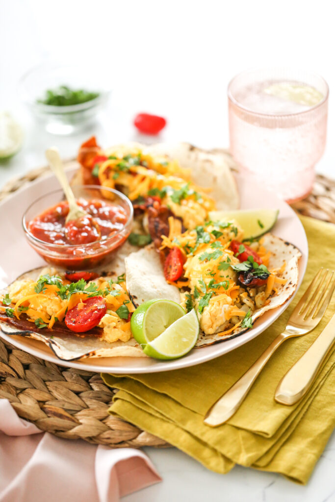 Breakfast Tacos // Freezer Friendly Meal Prep Salty Canary