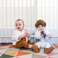 Twin Baby Luke & Leia Halloween Costumes // Salty Canary