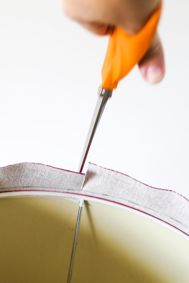 How to Makeover a Lamp Shade Using Fabric Tutorial – Salty Canary