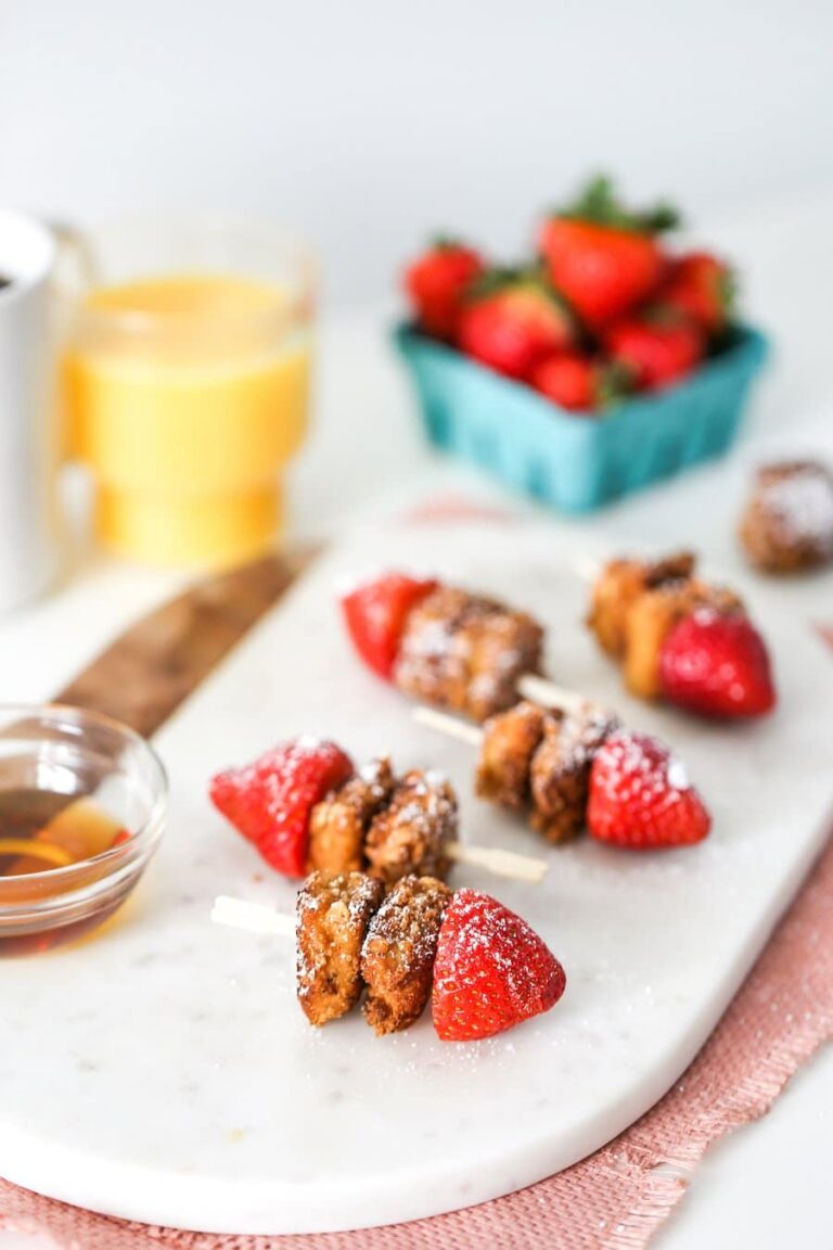 Strawberry French Toast Kabobs Salty Canary