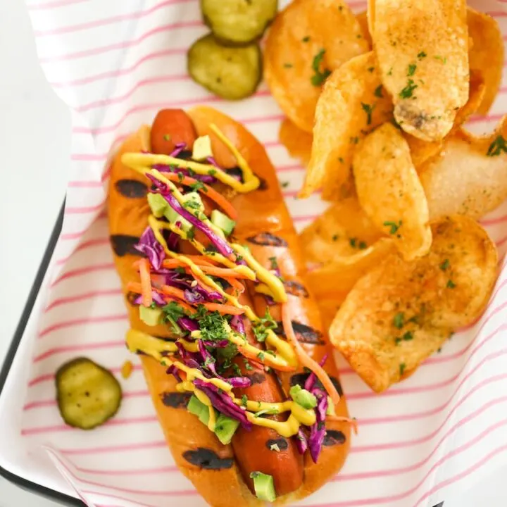 Grilled Carrot Hot Dog Recipe