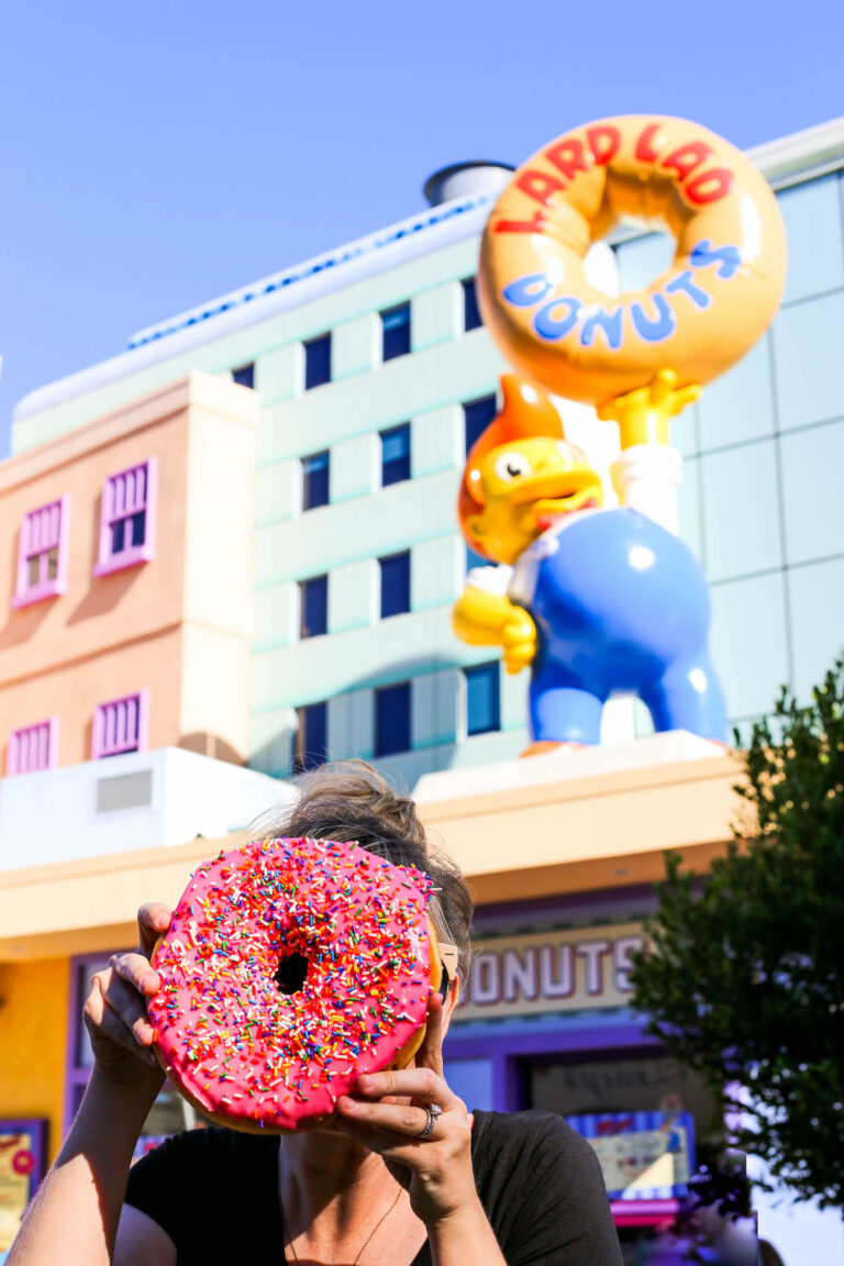 Lard Lad Simpsons Donuts at Universal Studios Hollywood Salty Canary