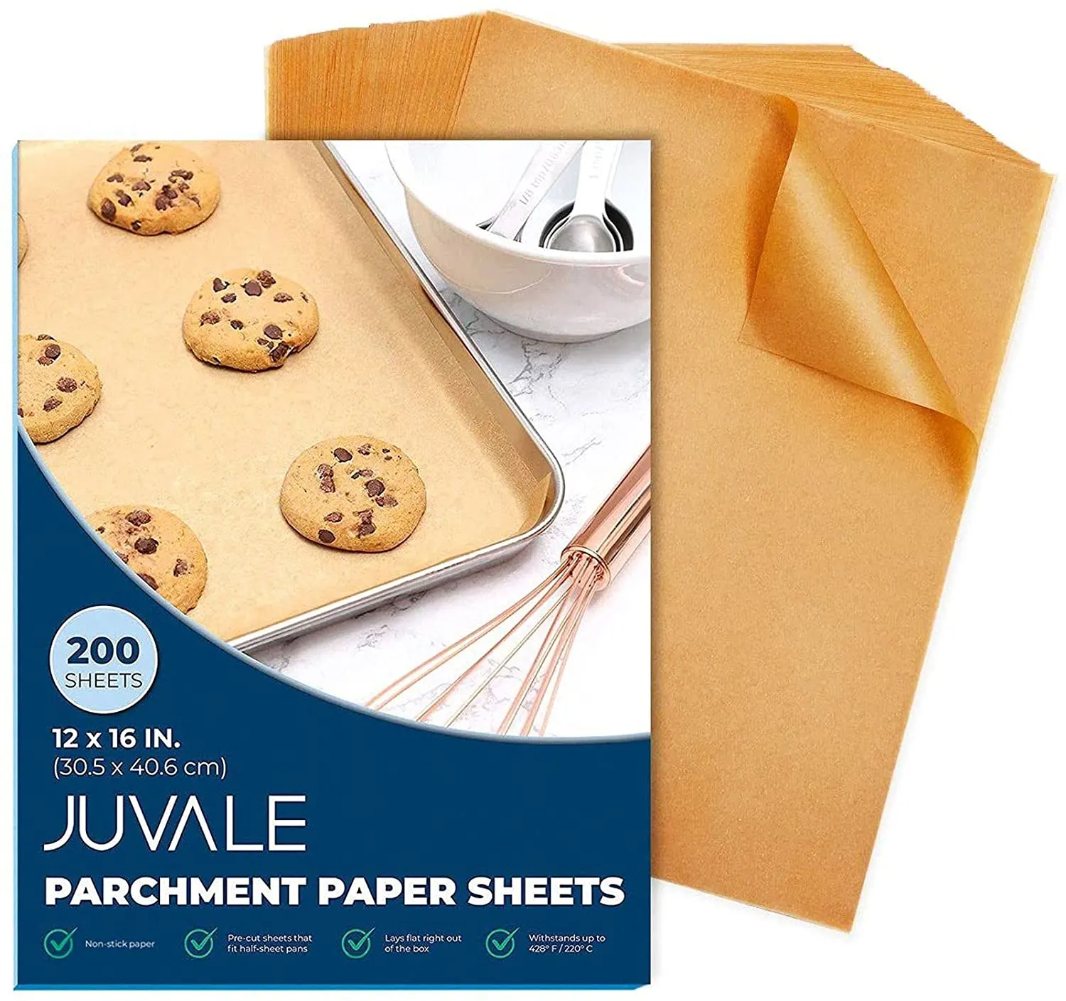 200 Pack Precut Parchment Paper for Baking